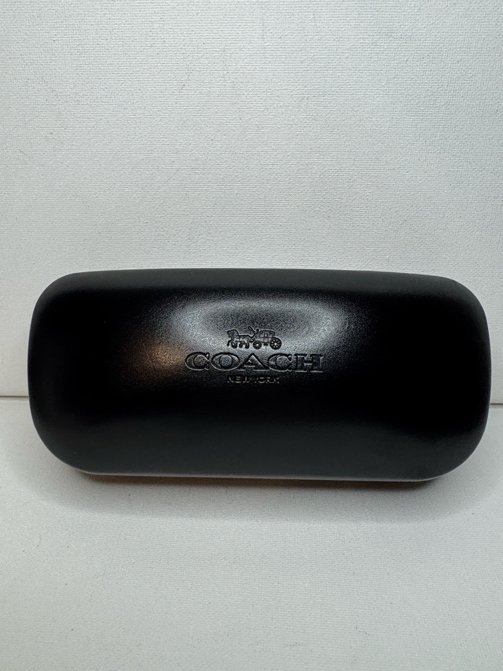 COACH Black Sunglasses Eyeglasses Hard Case Clamshell Logo #3